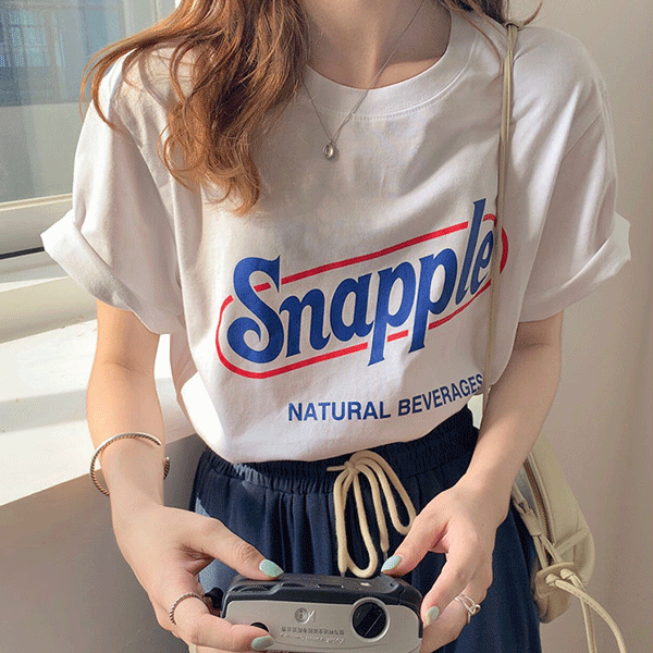 [만원의행복] 에스나 레터링 반팔 티셔츠